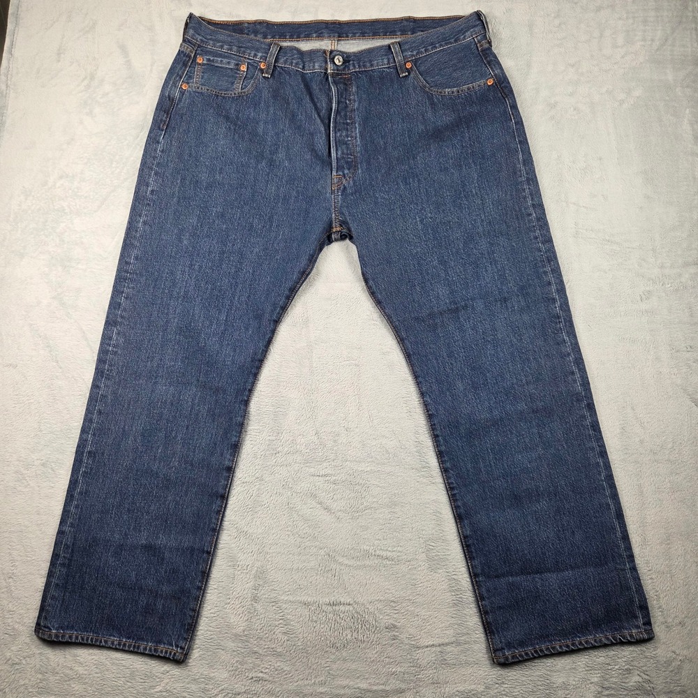 Levi's 501 Original Fit Jeans Mens 42x30 Blue Excellent Straight Leg Button Fly